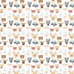 // PAPIER D'EMBALLAGE CADEAU - DES PETITS ANIMAUX DE LA FORÊT